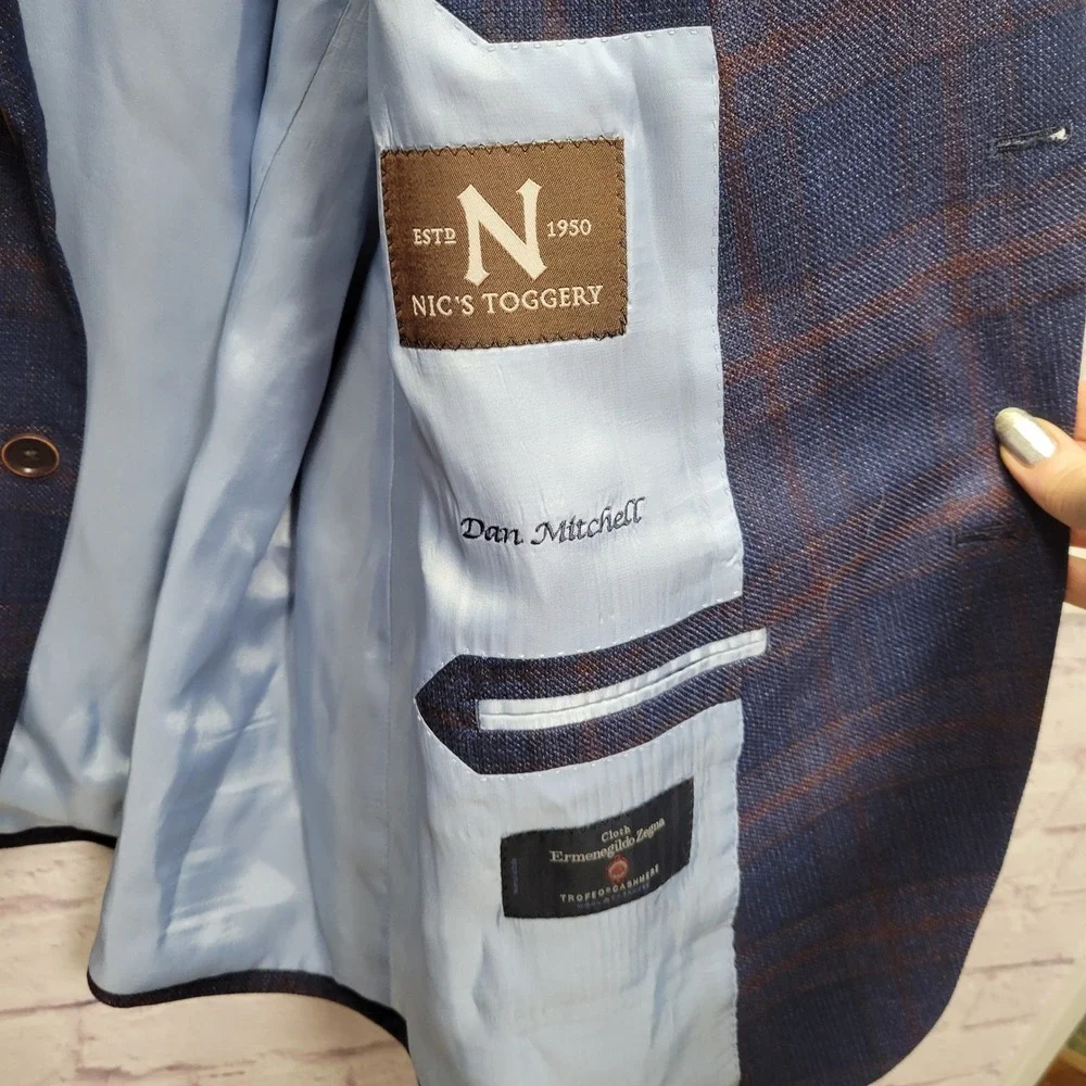 Ermenegildo Zegna Trofeo Cashmere Wool Sport Coat Blazer 51R‎ Old Money Luxury